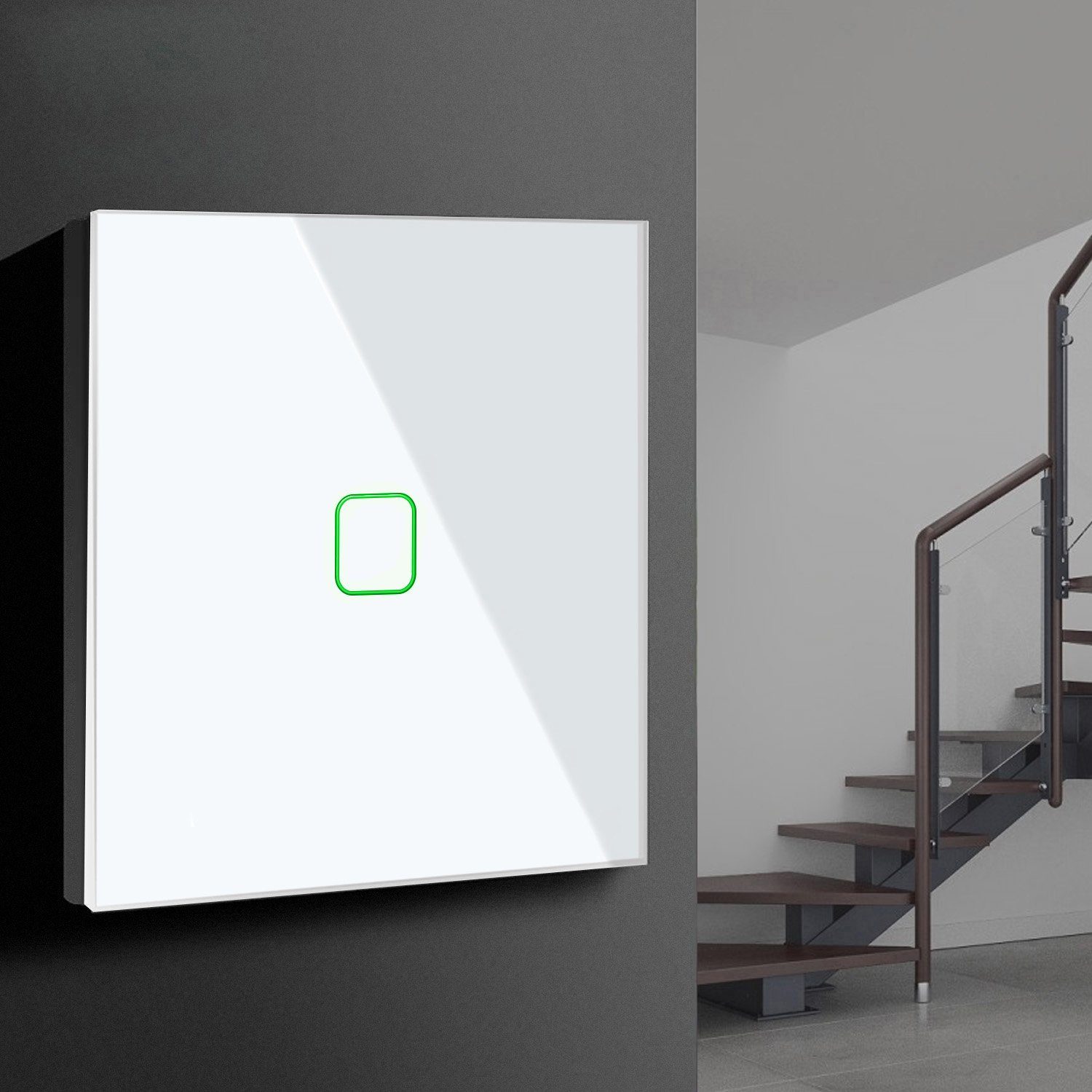 Maclean Lichtschalter, Wechselschalter mit Touch-Steuerung; inkl. LED-Adapter