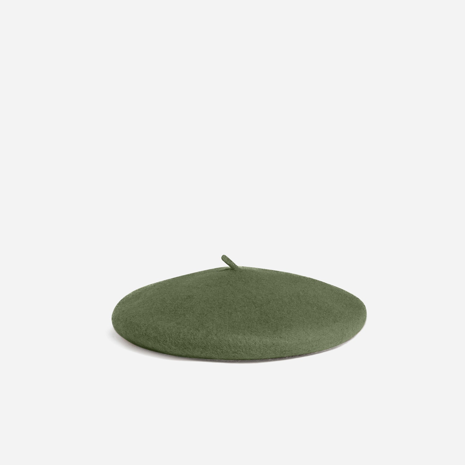 Béret kaki en laine