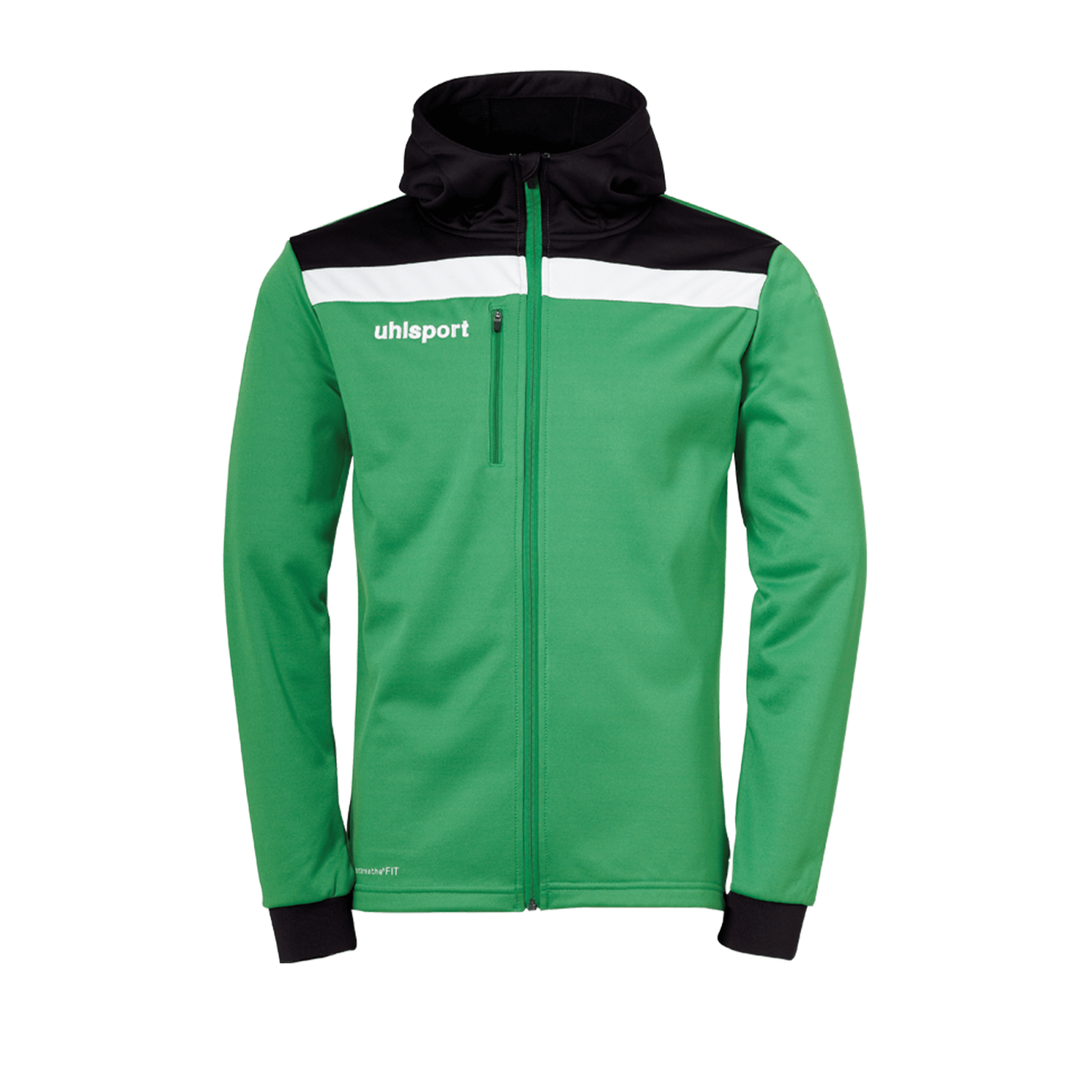 Uhlsport Offense 23 Kapuzenjacke Grün Schwarz F06