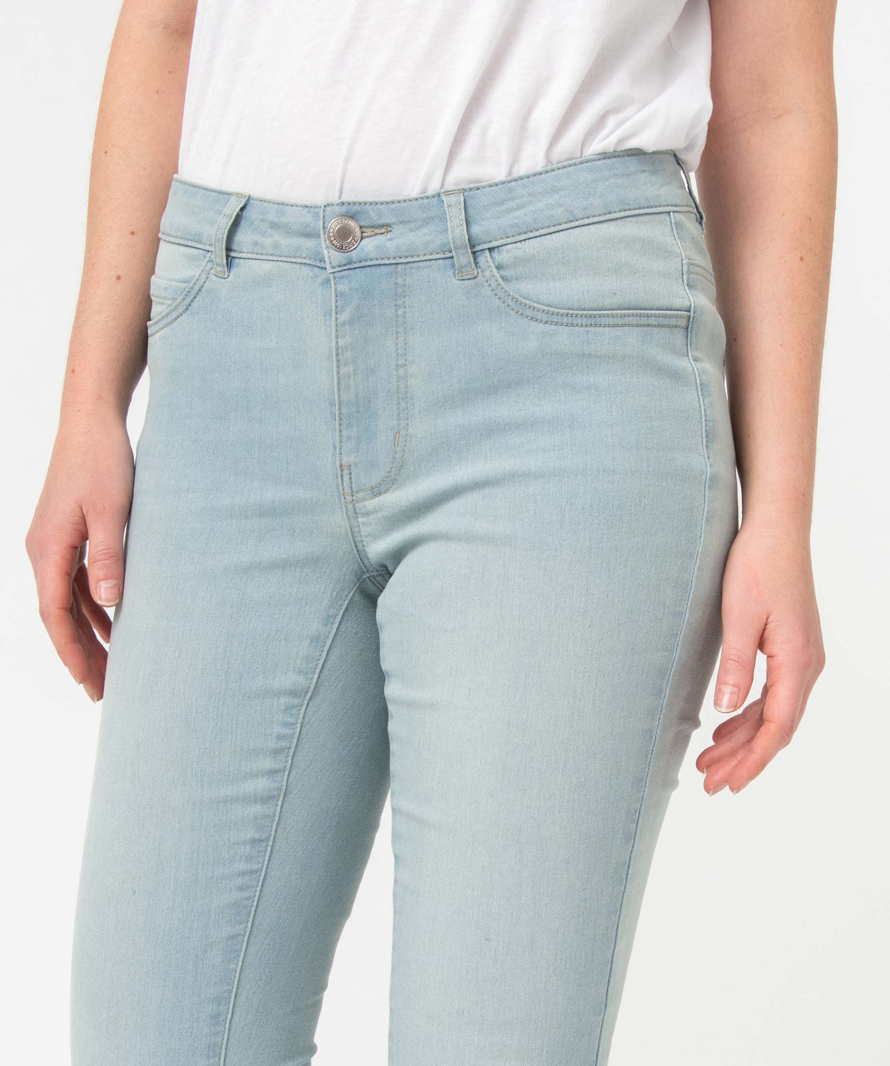Jean femme délavé coupe slim bleach | GEMO