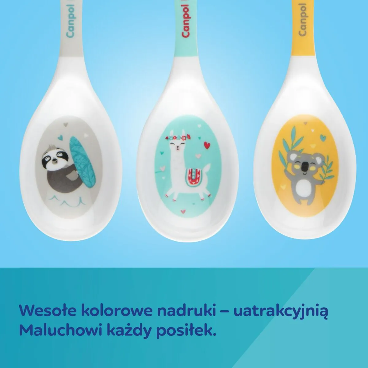 „Canpol“ egzotinių gyvūnų melamino šaukštelių rinkinys