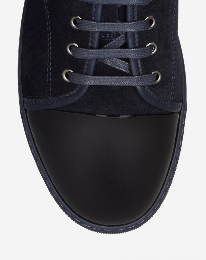 SNEAKERS DBB1 EN SUEDE ET CUIR VERNIS