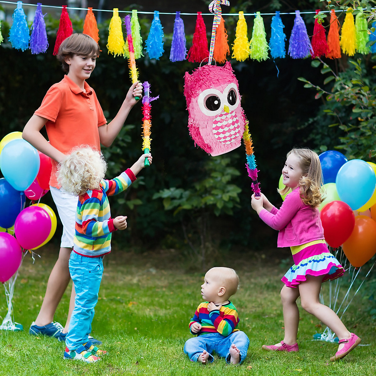 Pinata Eule in Pink