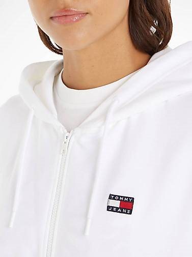 TOMMY-JEANS Damen Sweatjacke mit Kapuze TJW RLX XS BADGE ZIP TRHU