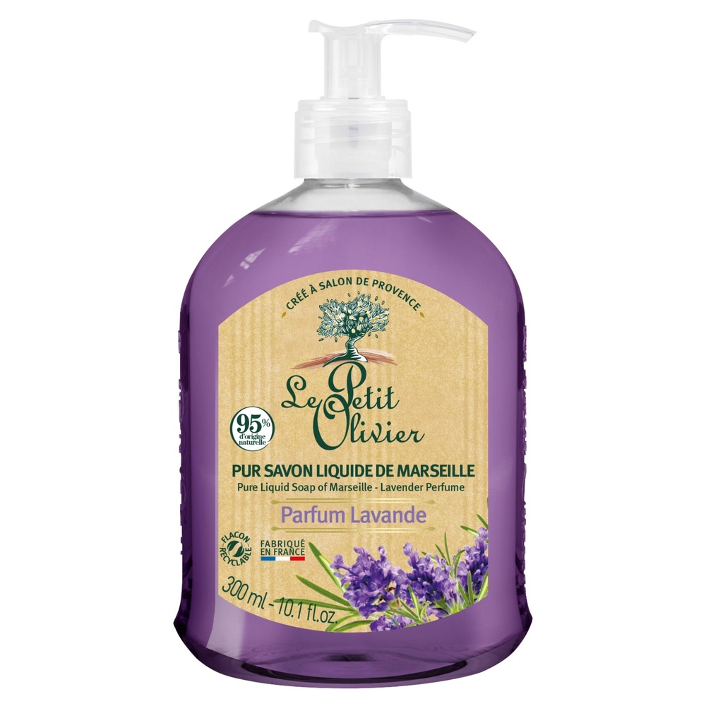 le petit olivier Pur Savon Liquide de Marseille Parfum Lavande Pur Savon Liquide de Marseille
