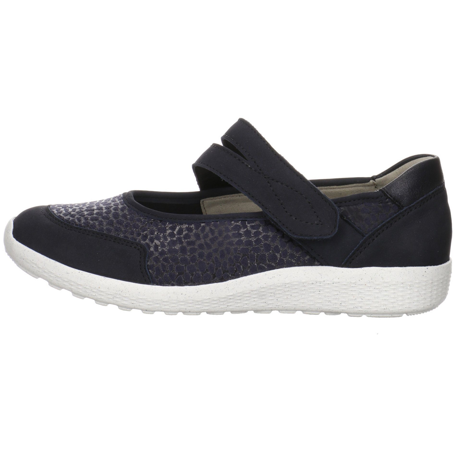 Waldläufer Damen Slipper Schuhe Ira Ballerina Slipper Leder-/Textilkombination