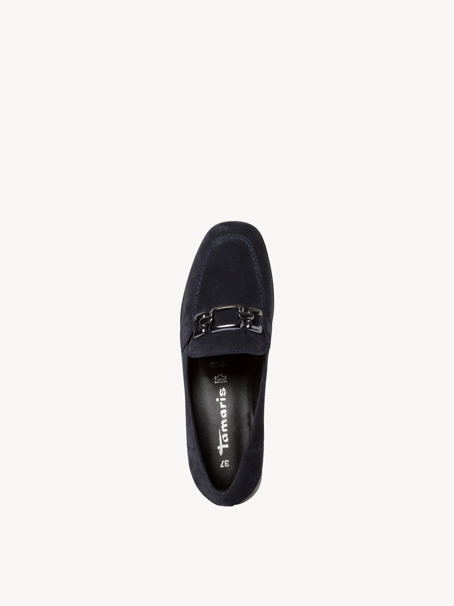 Slipper en cuir - bleu