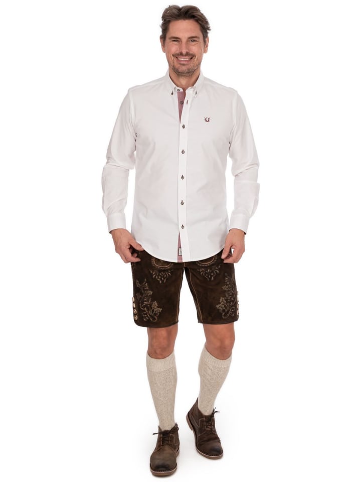 KRÜGER Hemd 912867 in weiß-rot günstig kaufen