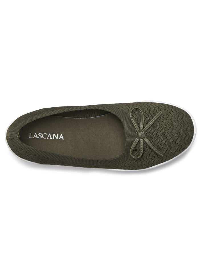 LASCANA Sneaker Ballerinas in olivgrün günstig kaufen
