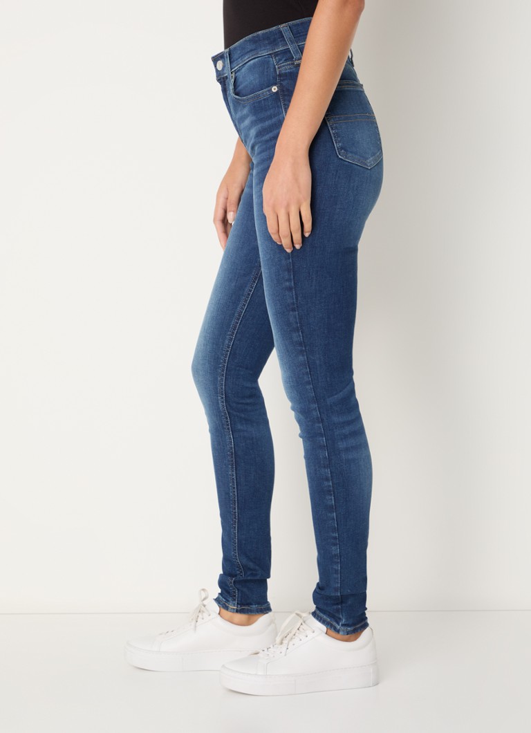Blugi skinny cu talie înaltă Tommy Hilfiger Nora, de culoare închisă