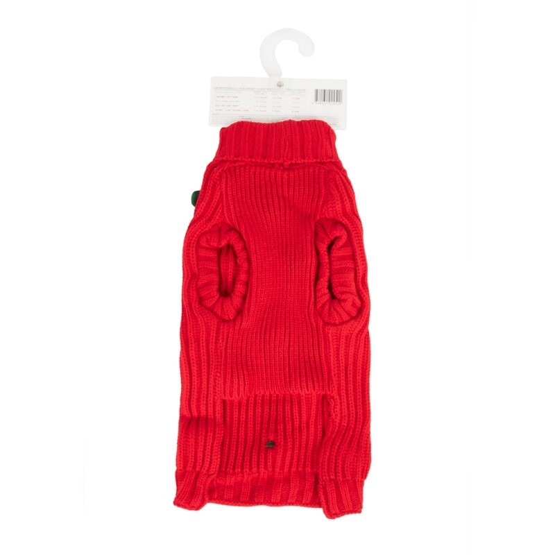 Paw Care Hundepullover Paw Care Harry Barker Holiday Bommelpullover rot XL