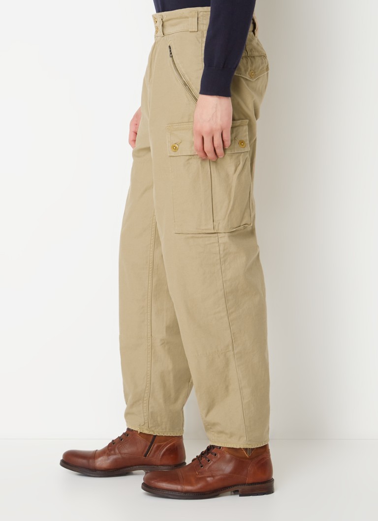 Pantaloni cargo conici Ralph Lauren cu detalii plisate