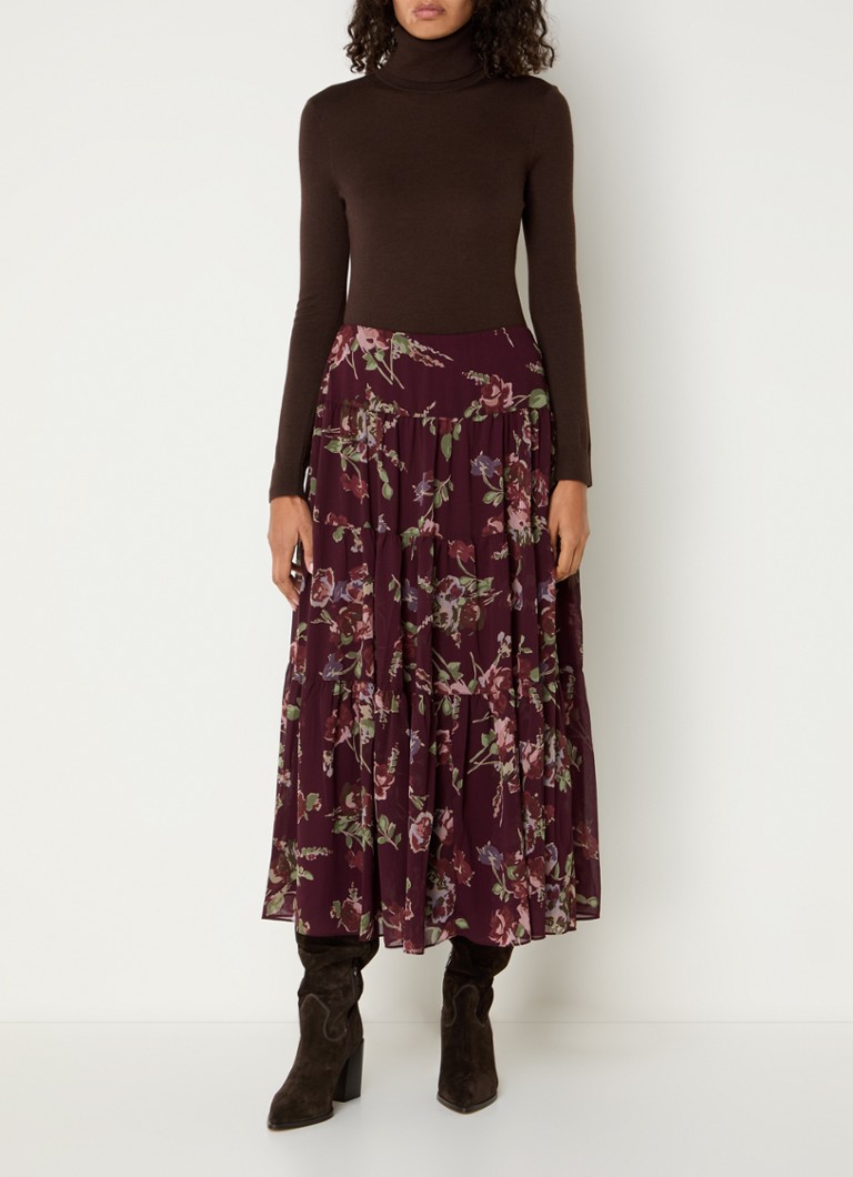 Ralph Lauren Midirock mit Blumenmuster