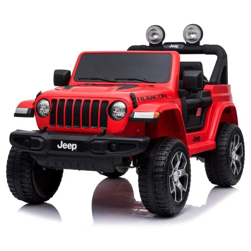 Auto Elettrica Macchina per Bambini 2 Posti Jeep Wrangler Rubicon 12V con Telecomando