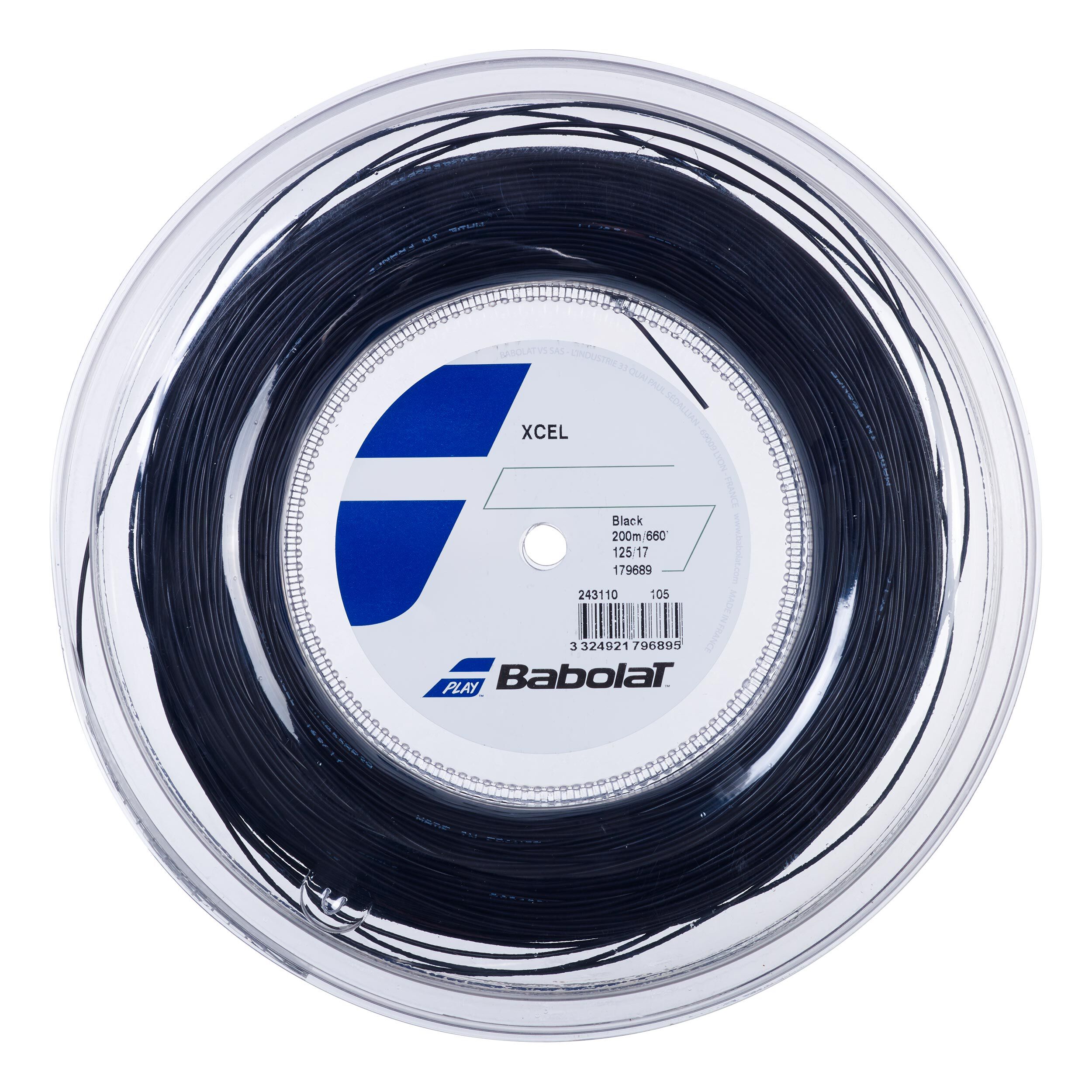 Xcel Saitenrolle 200m - Schwarz
