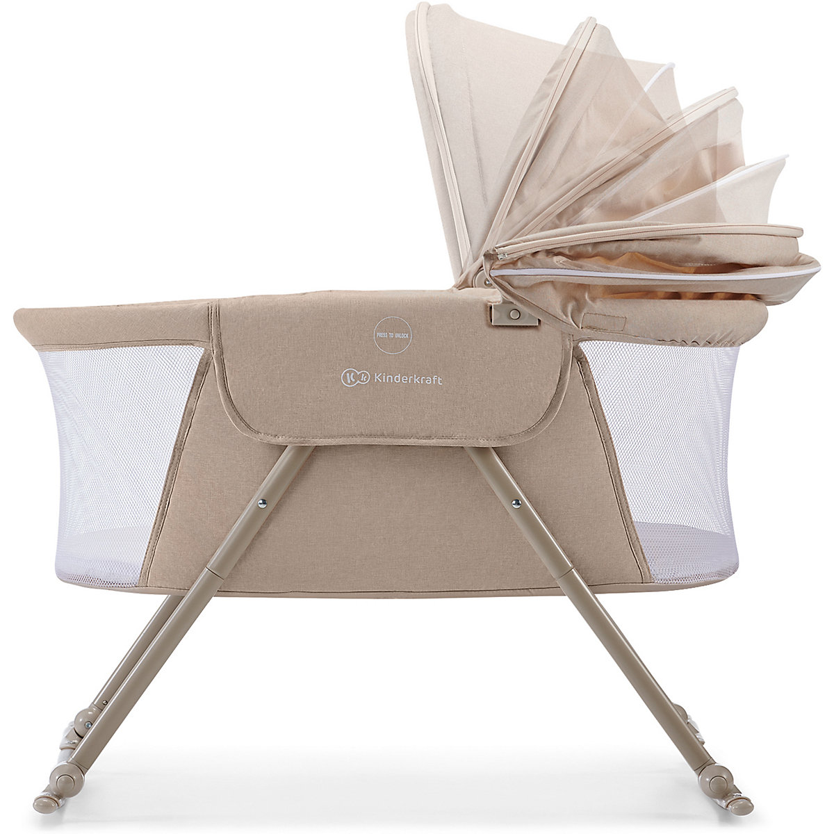 Beistellbett Lovi, beige