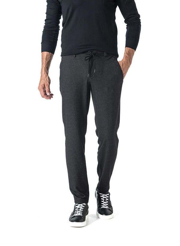 Brax, Chino Phil, Cropped Fit, Jersey, anthrazit meliert