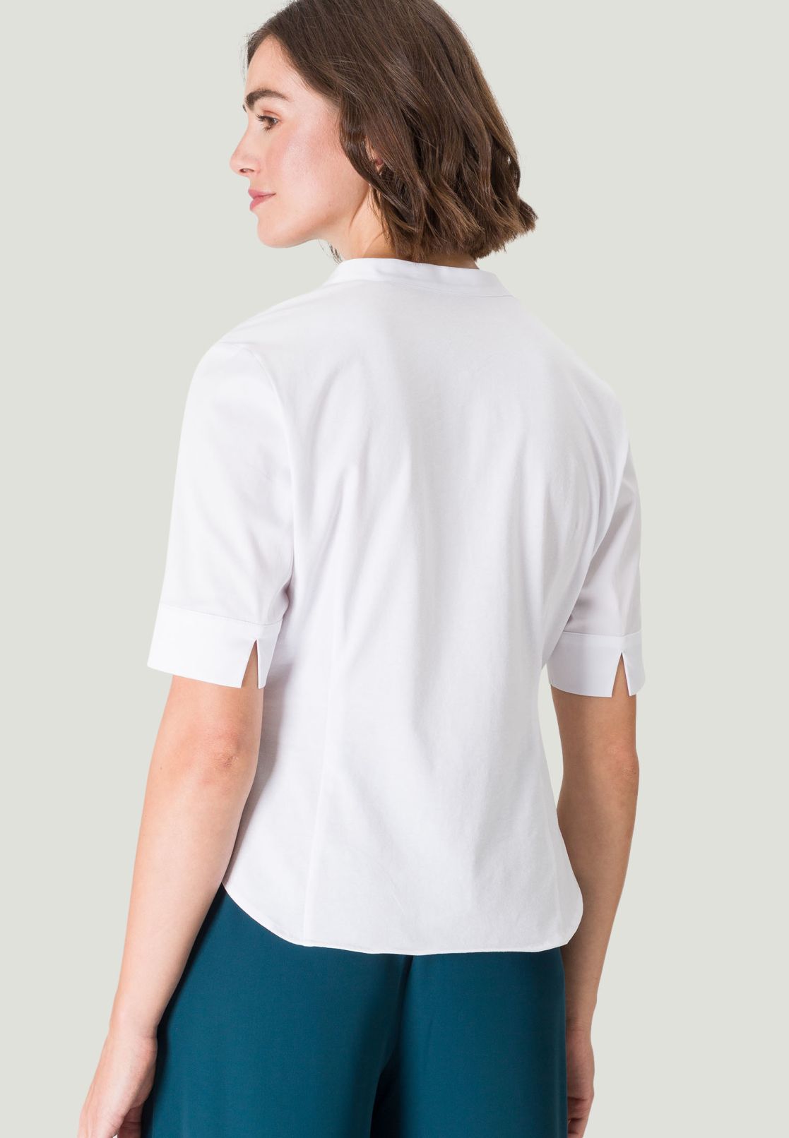 Bluse mit V-Ausschnitt