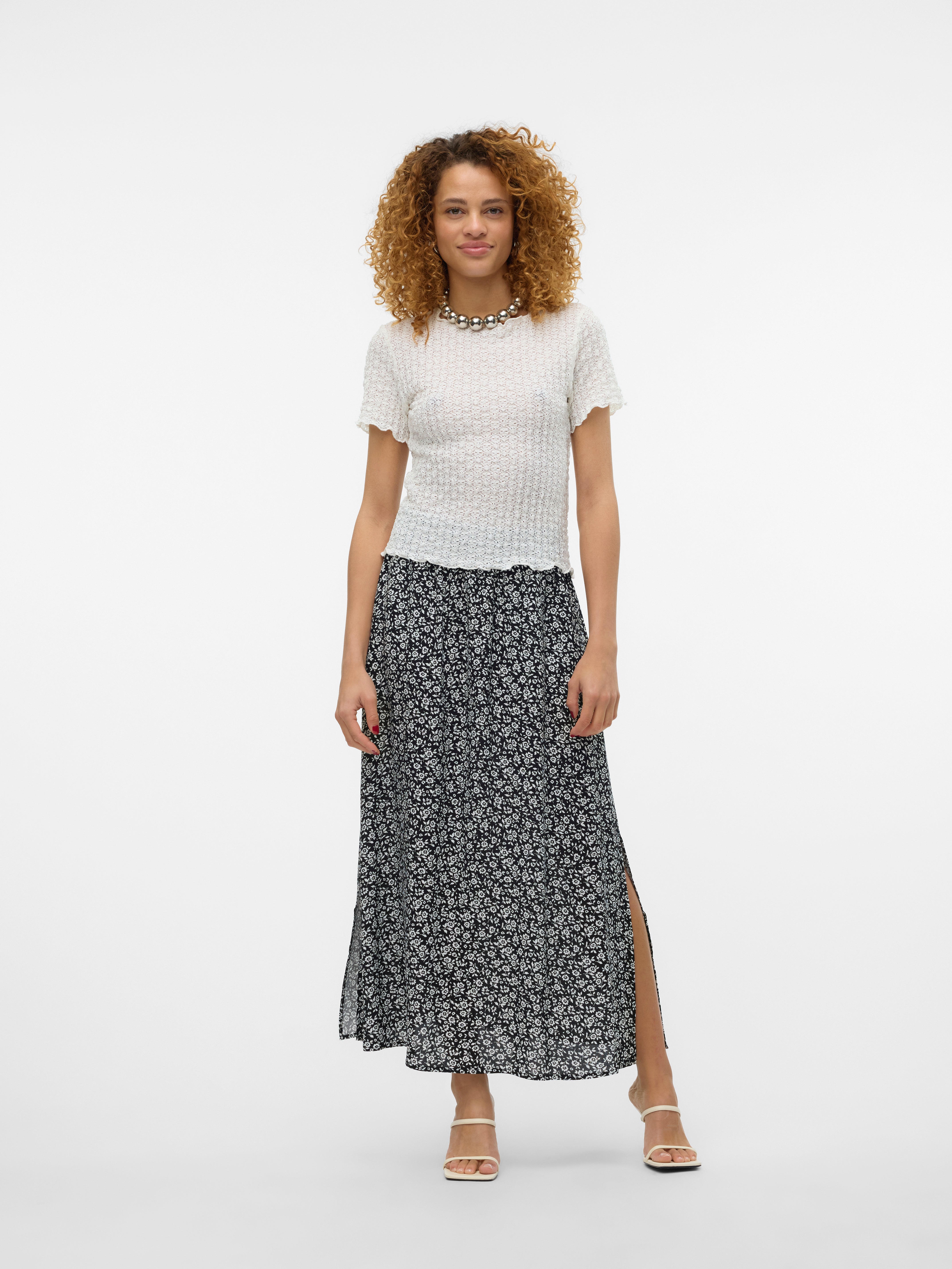 VMEASY Hohe Taille Langer Rock