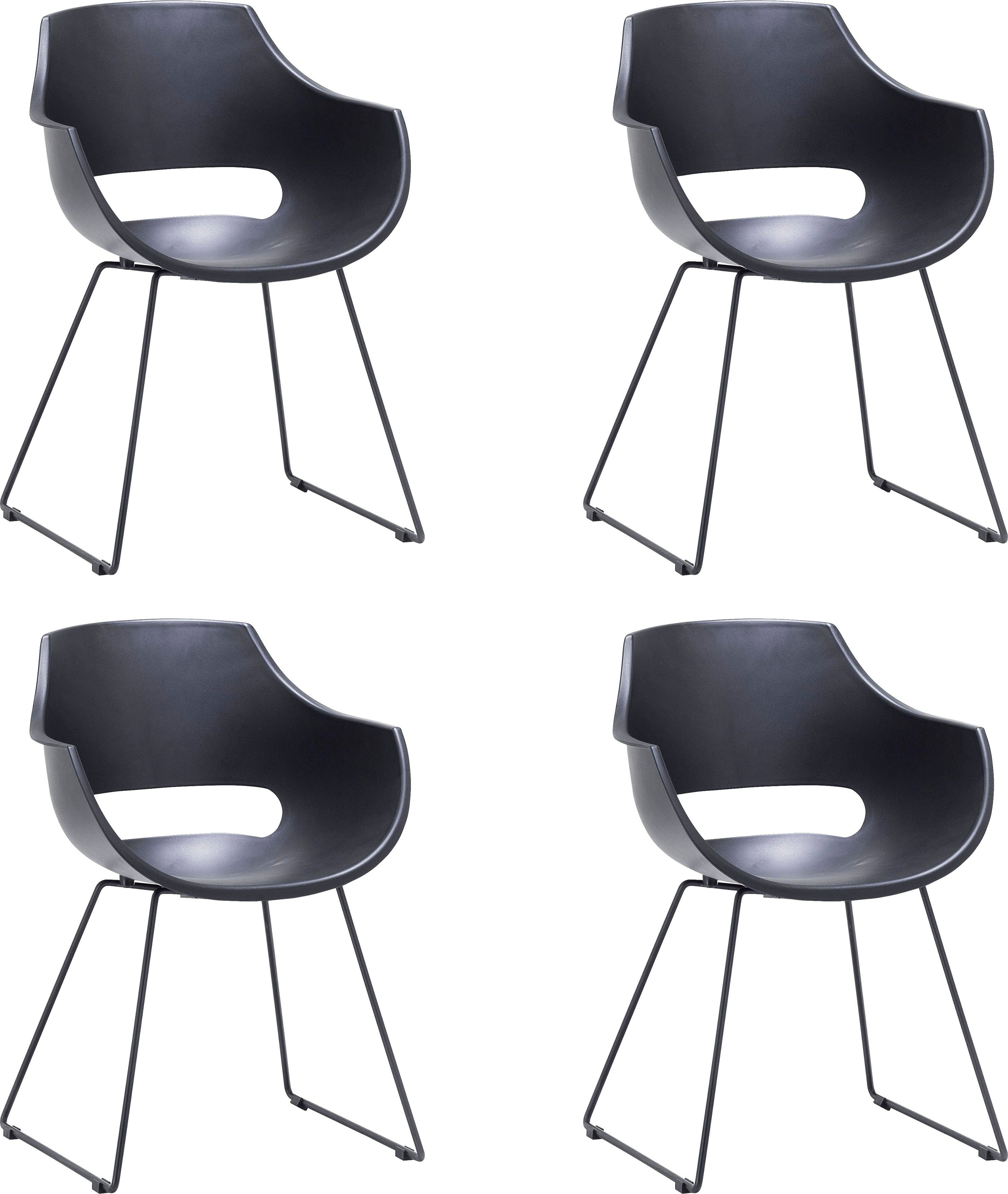 MCA furniture Schalenstuhl Rockville (Set, 4 St), Stuhl belastbar bis 120 Kg
