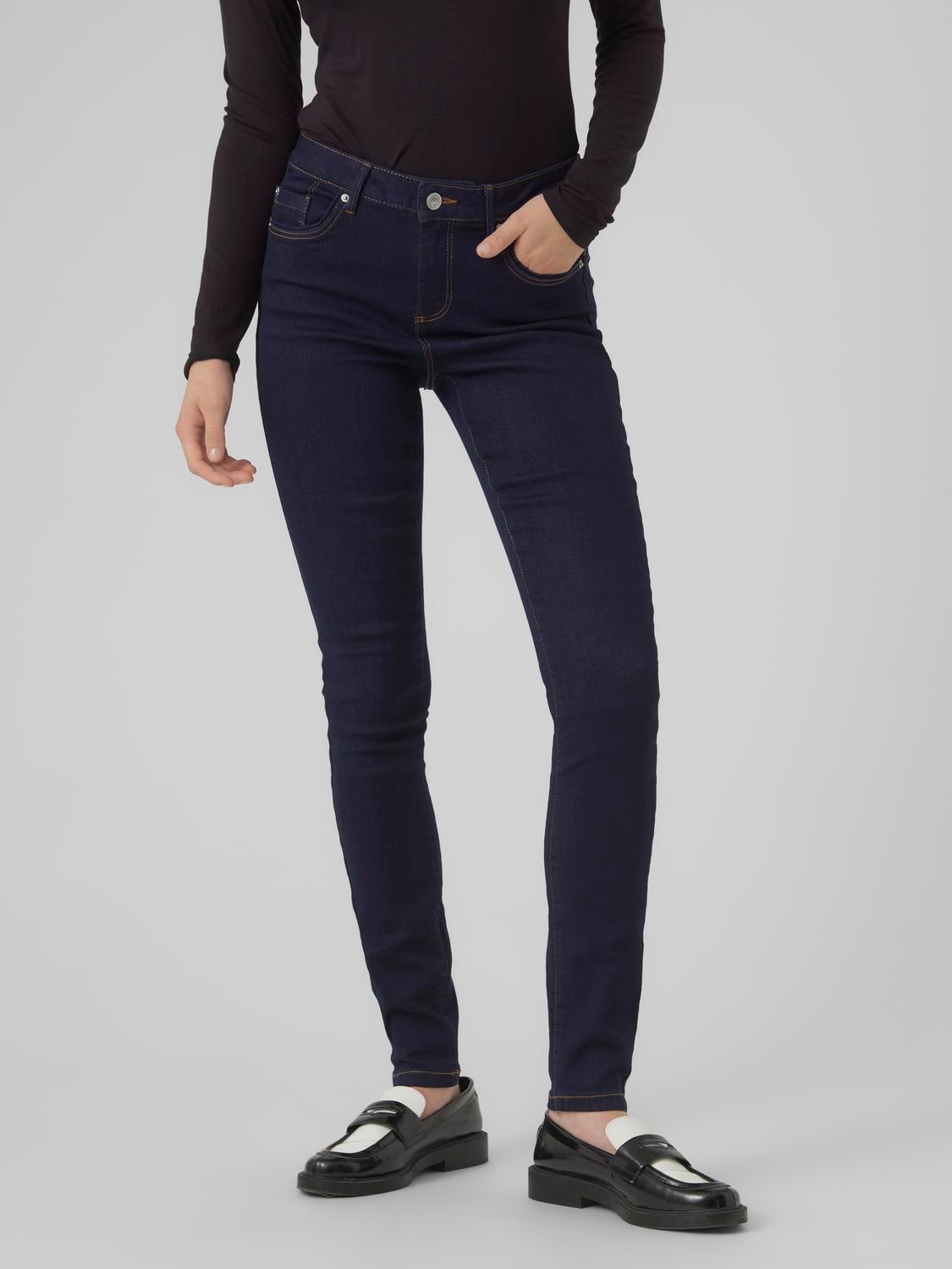 VMALIA Mid Rise Slim Fit Jeans