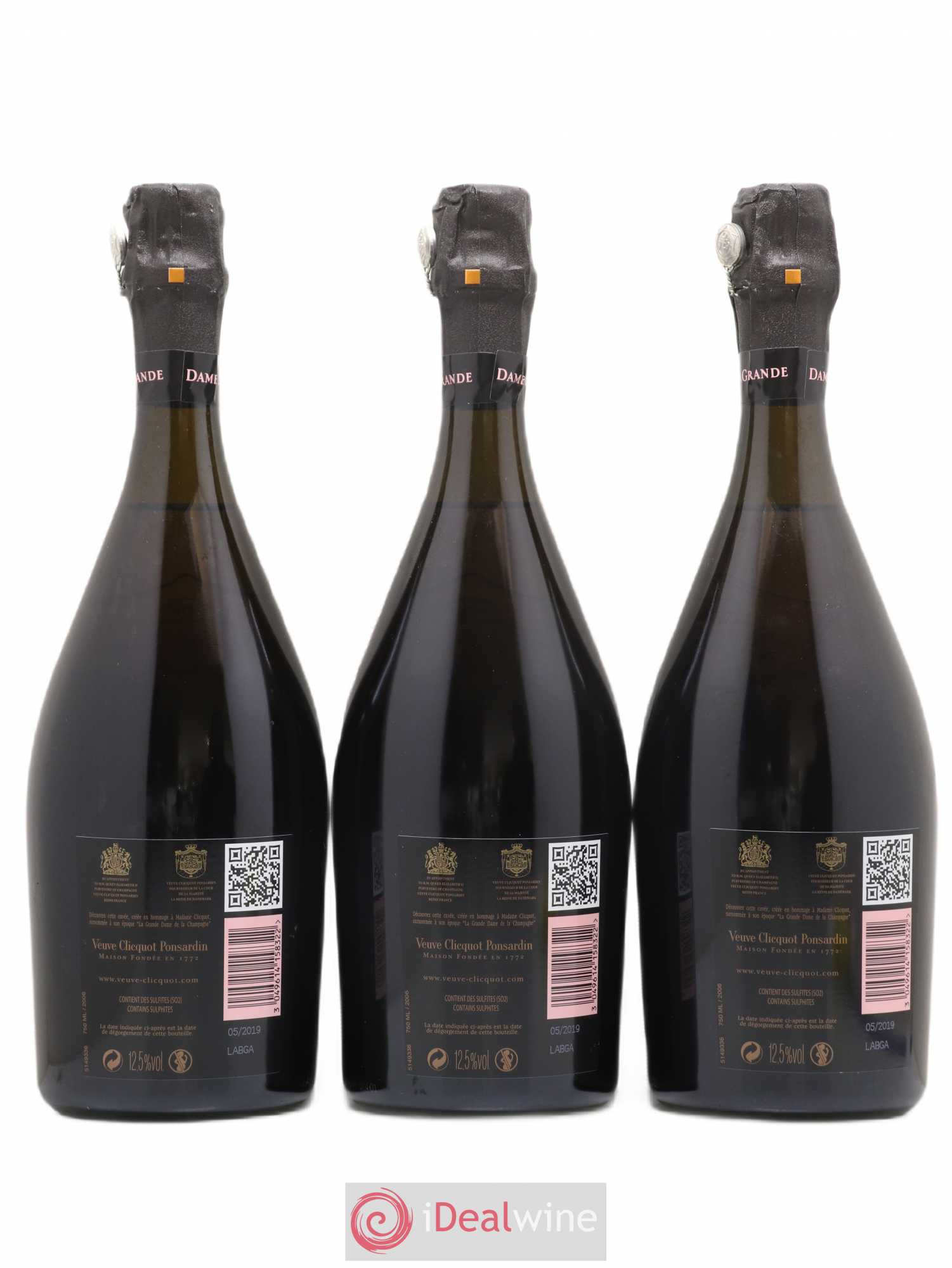 La Grande Dame Veuve Clicquot Ponsardin Brut  2006 - Lot de 6 Bouteilles