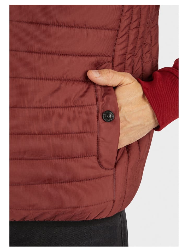 Navigazione Steppweste in oxblood red günstig kaufen XXL