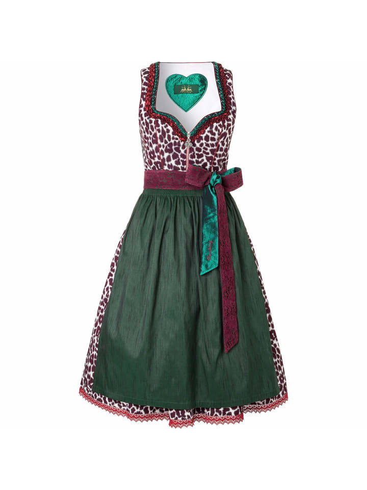 Wiesnkönig Dirndl Enza in Rot günstig kaufen