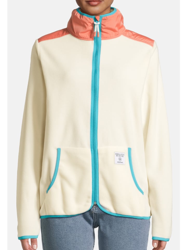 Salzhaut Fleecejacke KLÓÓWERBLAD in Beige Coral günstig kaufen