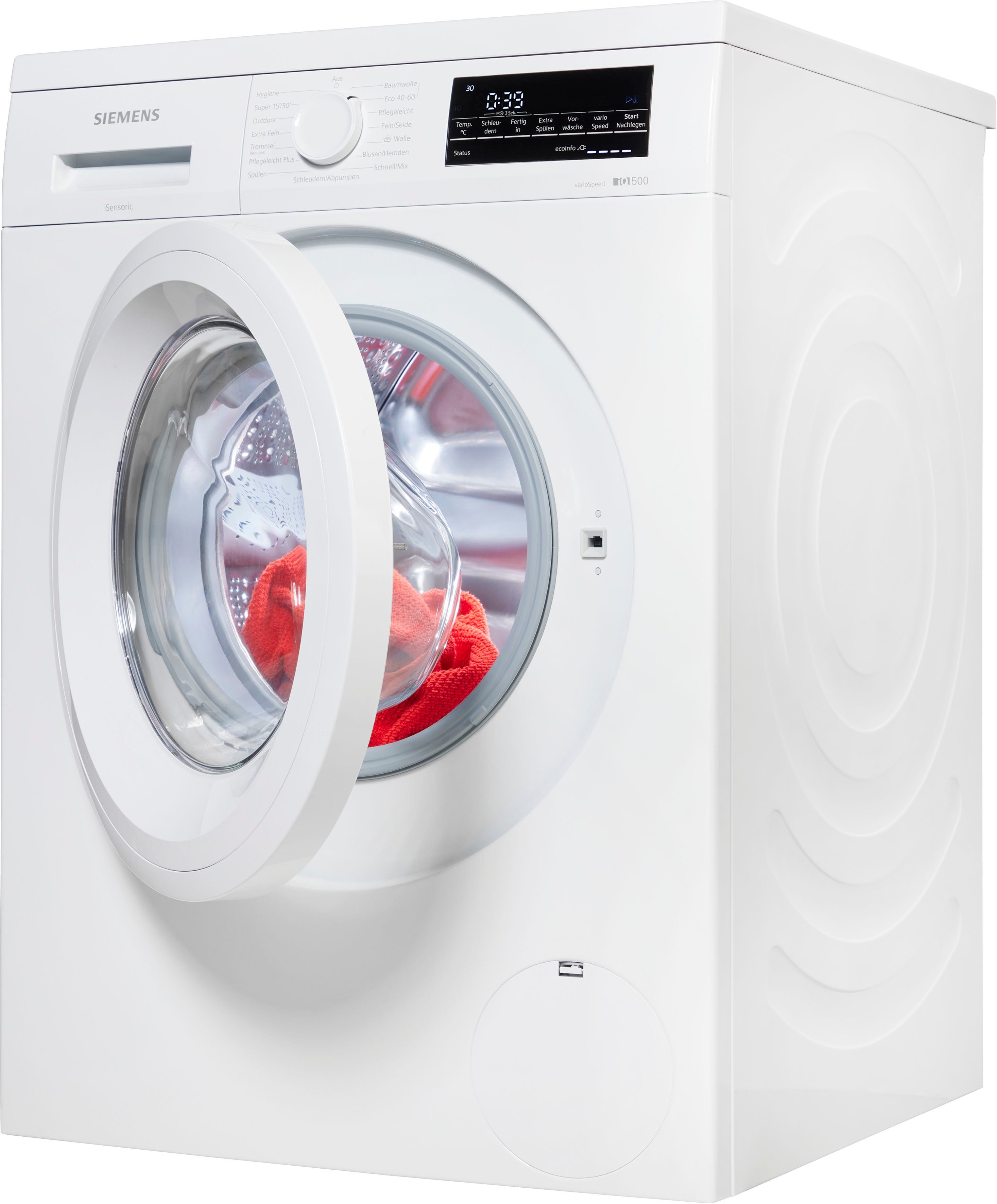 SIEMENS Waschmaschine WU14UT21, 9 kg, 1400 U/min
