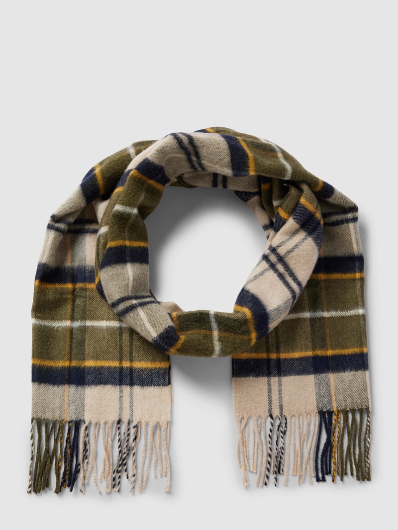 Schal mit Tartan-Muster in sand
