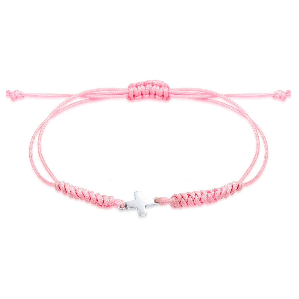 Elli Elli Bracelet Elli - Croix Pendentif Ludique Bracelet Enfants - (925/1000) Argent Bracelet