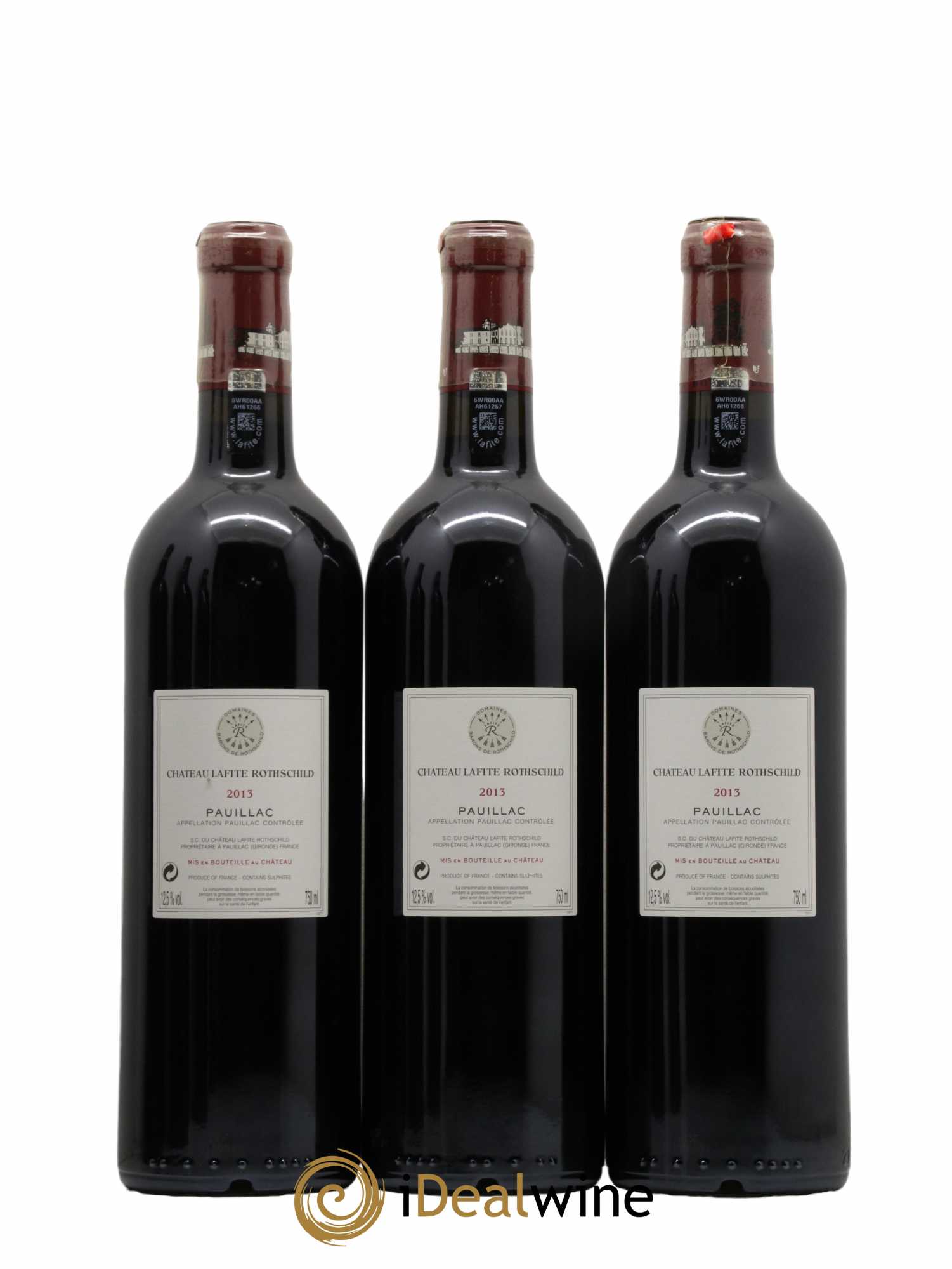 Château Lafite Rothschild 1er Grand Cru Classé  2013 - Lot de 6 Bouteilles