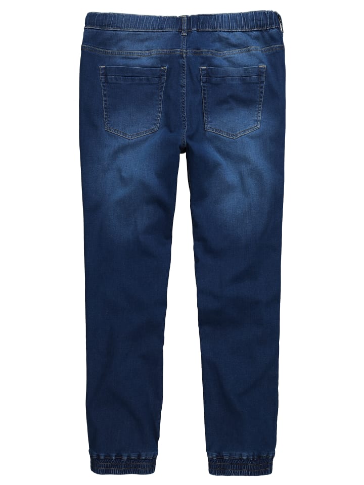 Men Plus Jeanshose in blue denim günstig kaufen