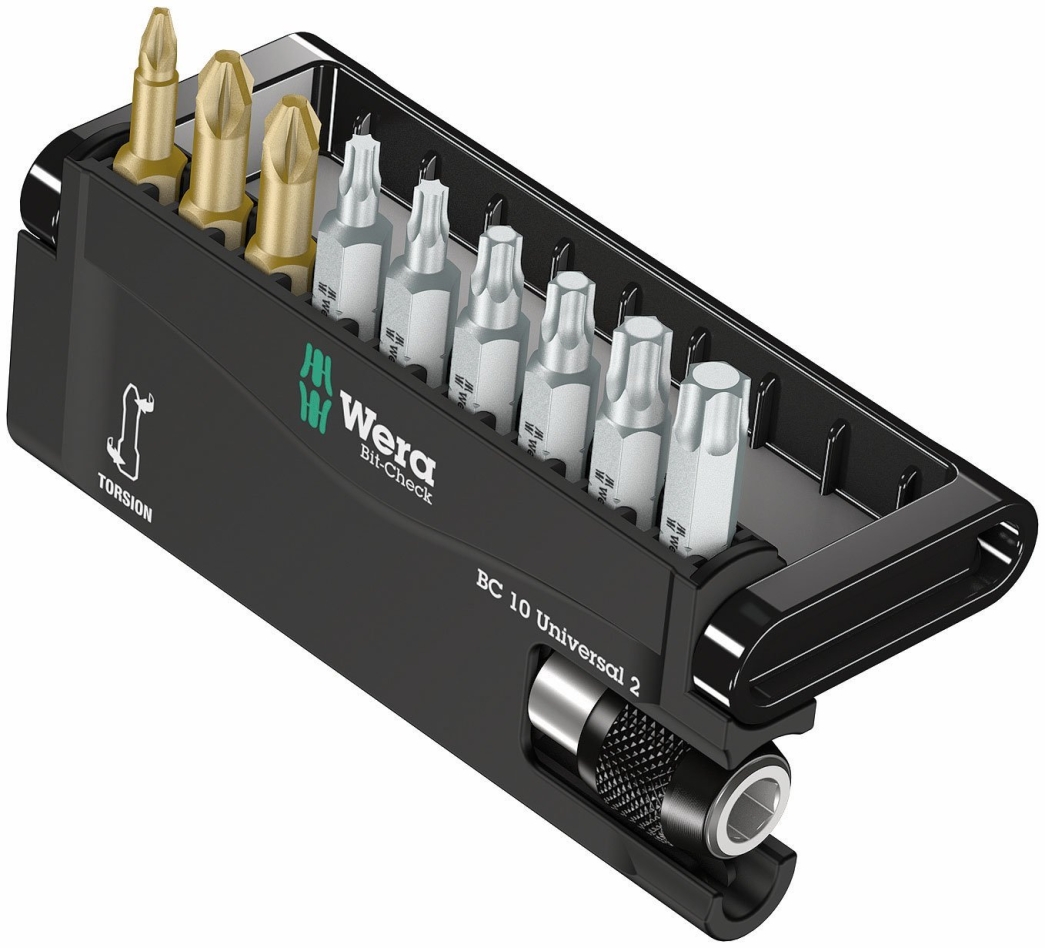 Wera 05134200001 Bit-Check 10 Universal 2-Bit-Set, 10-teilig