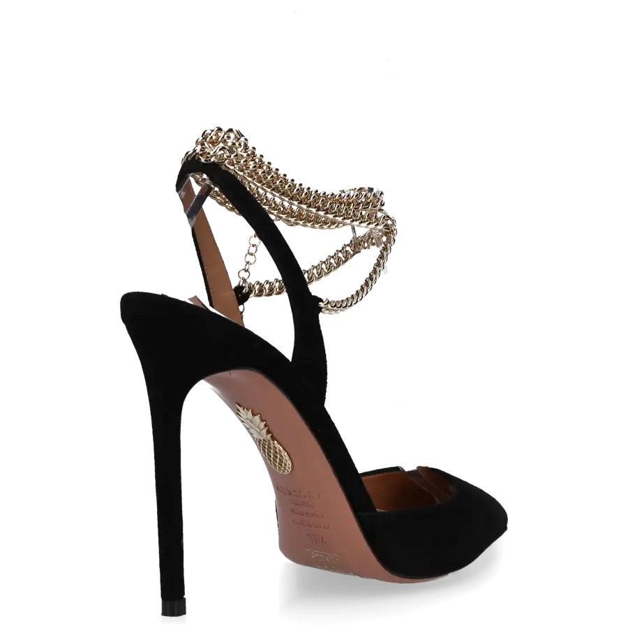 Aquazzura - Pumps 105 Veloursleder - schwarz