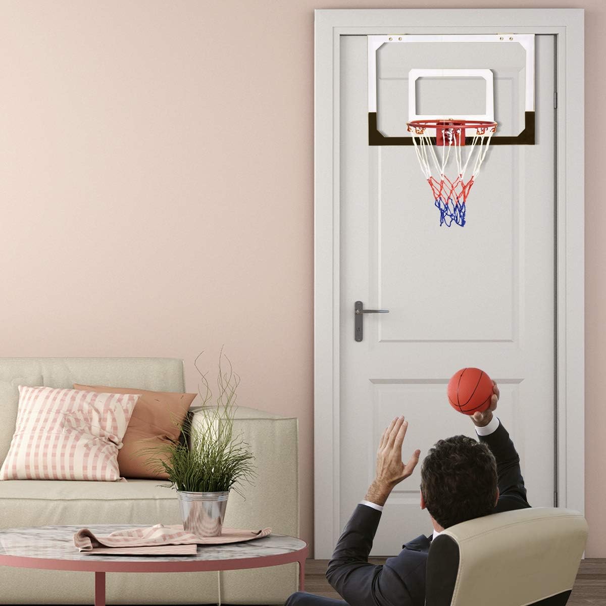 Costway D†25,5cm Baketballkorb Indoor