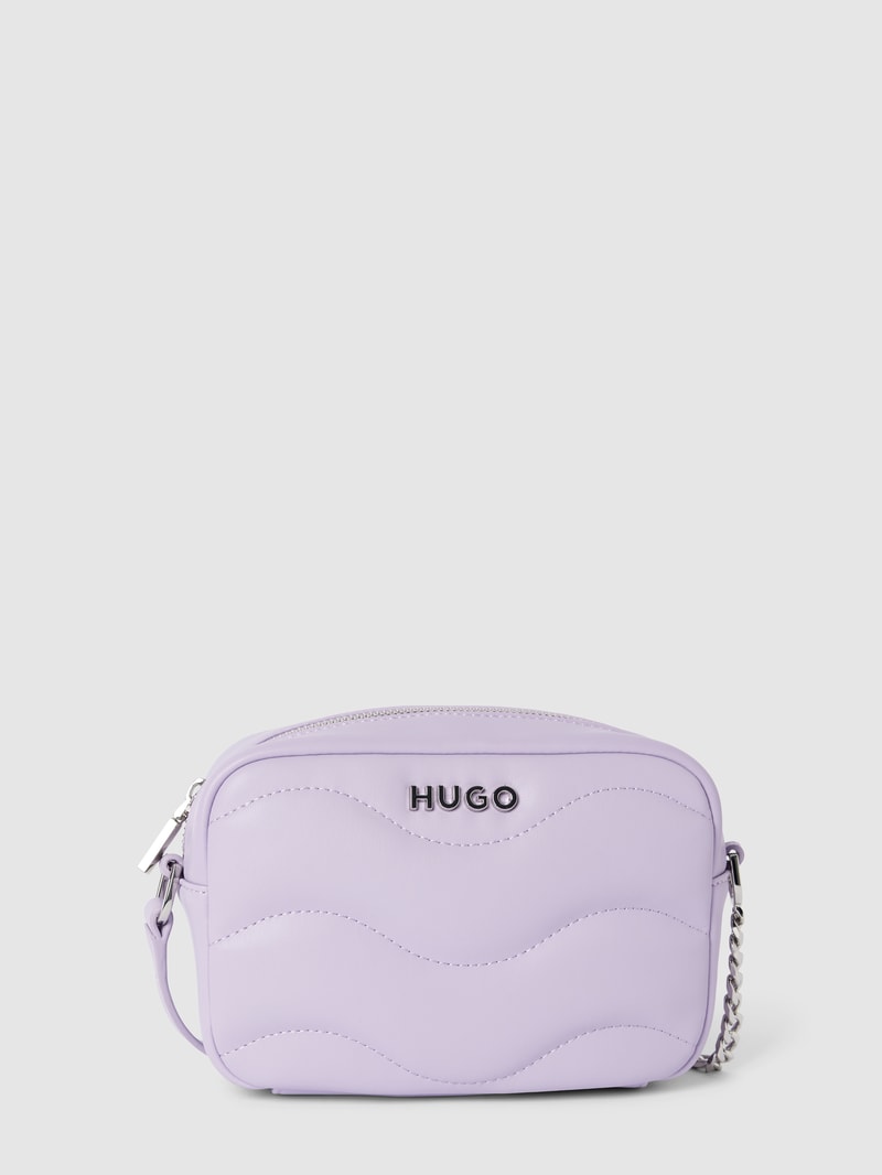 Handtasche mit Steppnähten Modell 'Lizzie' in flieder