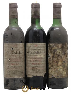 Château Maucaillou  1982 - Lot de 3 Bouteilles