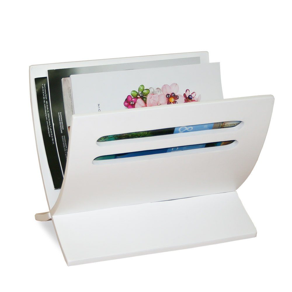 Homestyle4u Zeitungsständer Magazinhalter Holz Zeitschriftenhalter Magazinständer