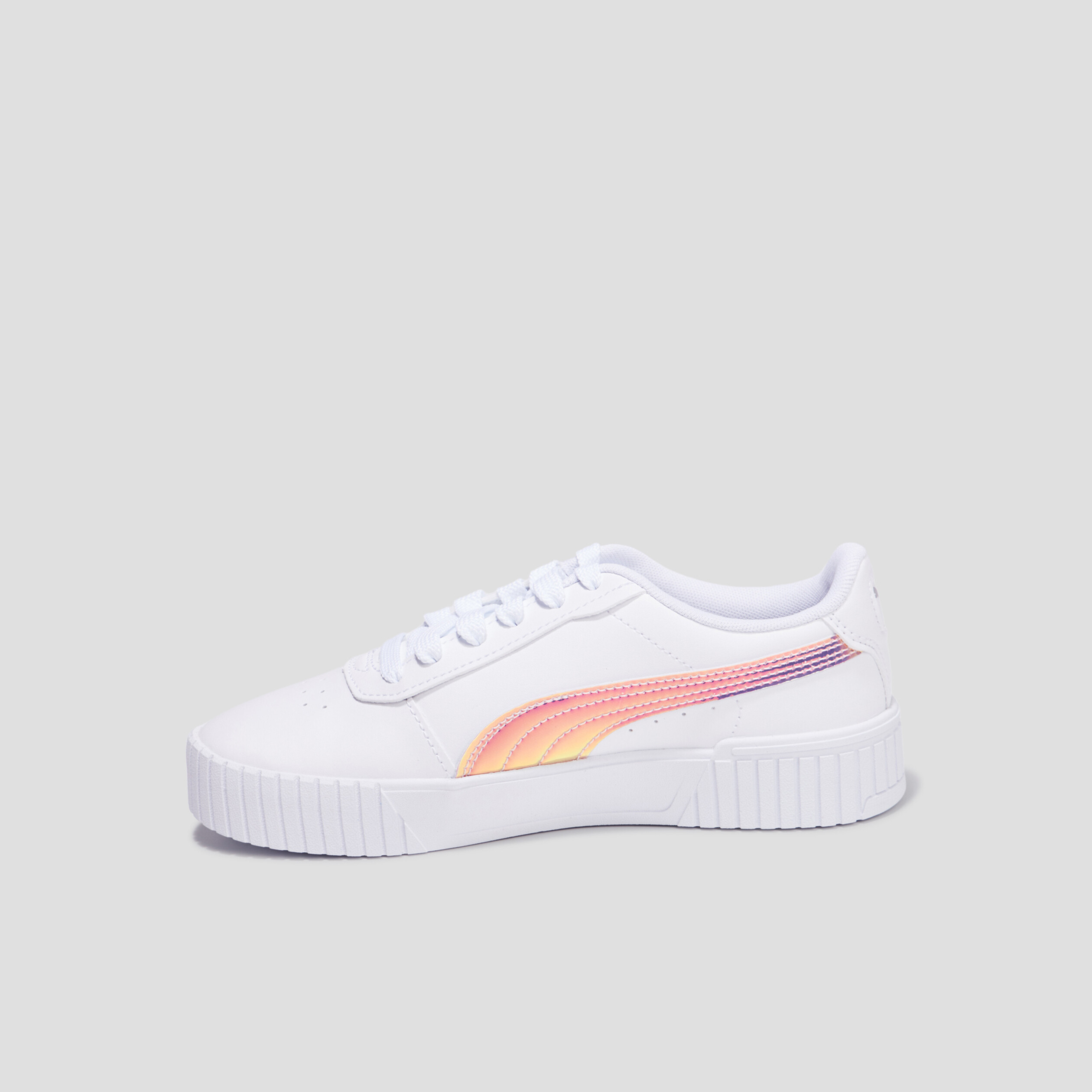 Tennis à lacets Puma Carina 2.0 Holo blanc fille | La Halle