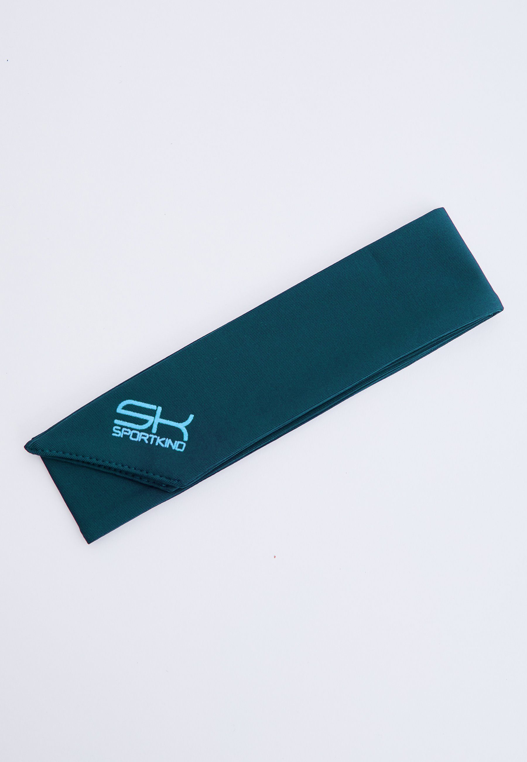 SPORTKIND Schweißband Tennis Stirnband Schweißband, unisex Kinder & Erwachsene, petrol grün