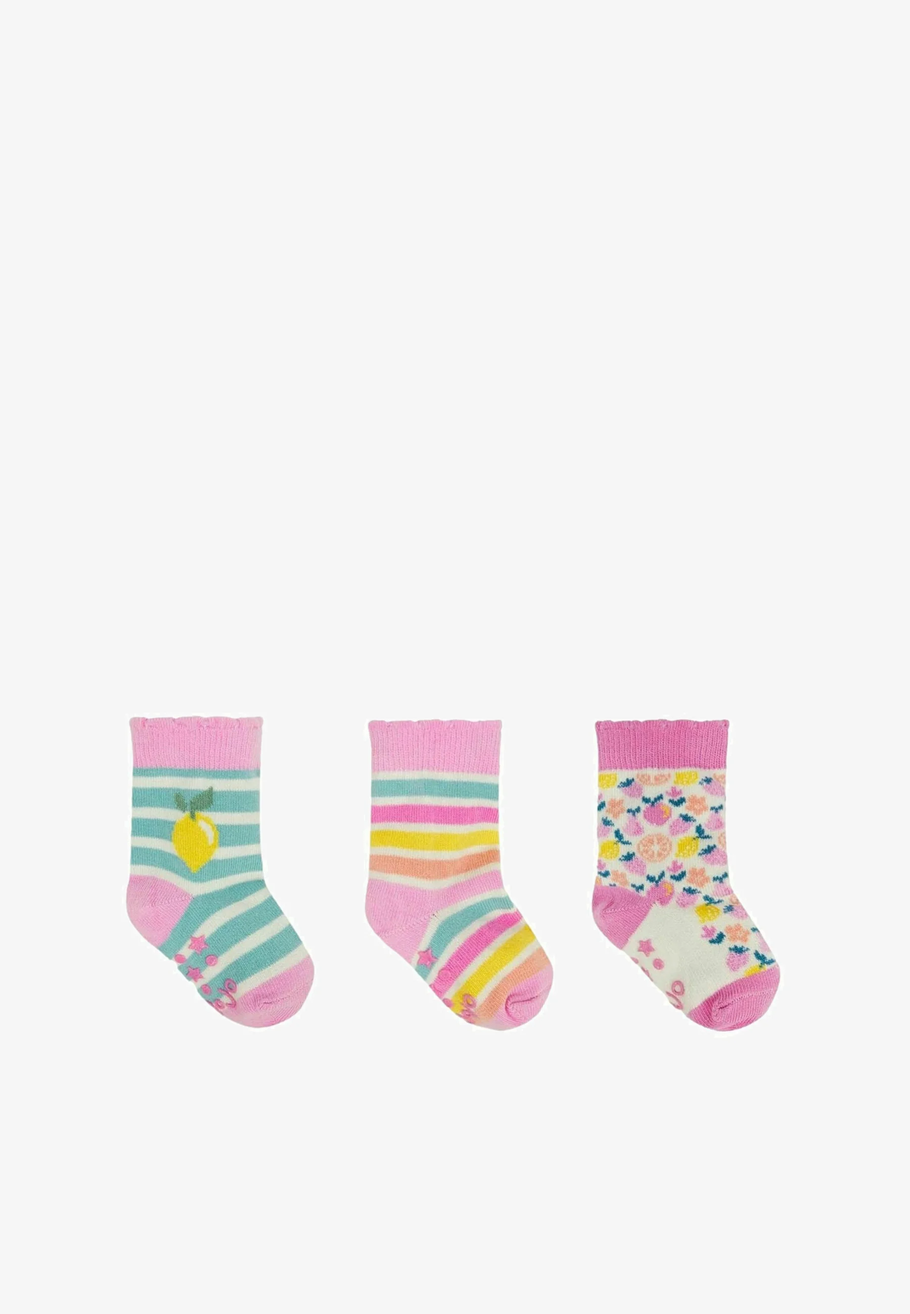 JoJo Maman Bébé 3-PACK FRUIT REGULAR FIT - Calcetines