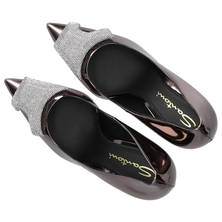 Santoni - Pumps SIBILLE Lackleder - grau