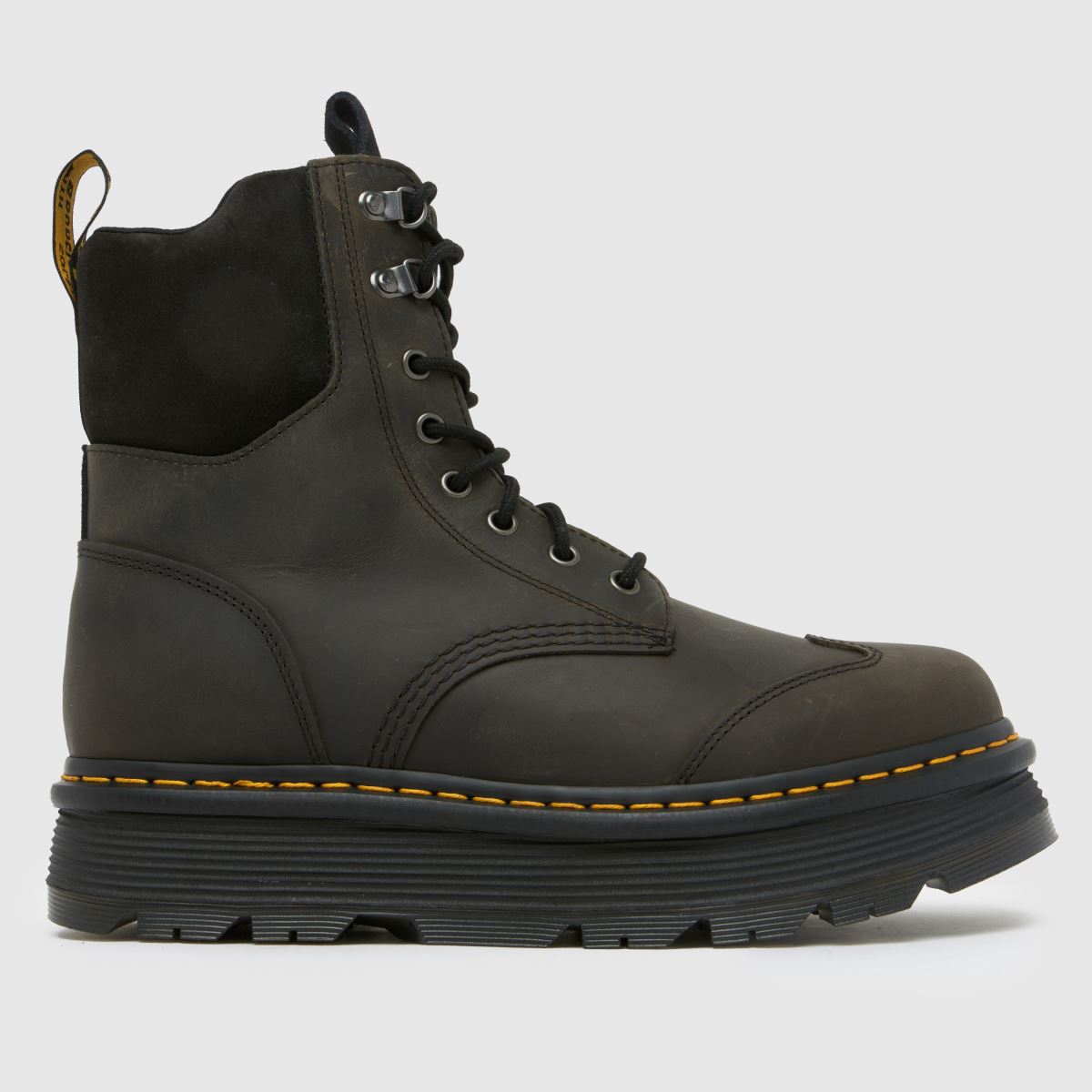 Dr. Martens Zebzag 8 tie bakancs szürke színben
