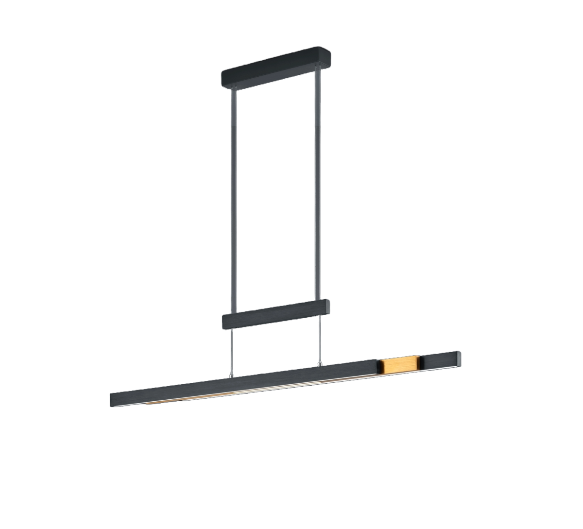 TRIO LED Pendelleuchte Trajan Schwarz Gold