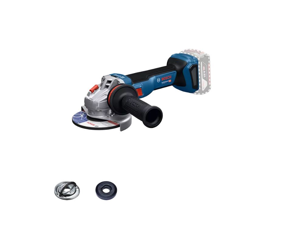 Bosch Blue 06019N4000 GWS 18V-11 S akumuliatorinis kampinis šlifuoklis 125 mm 18 V be akumuliatorių ir įkroviklio