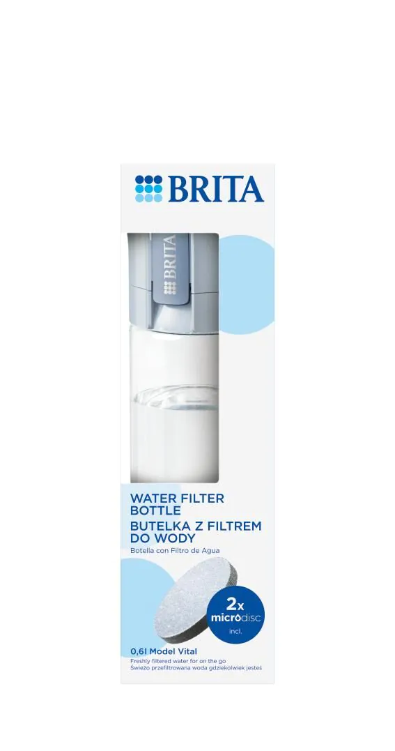 Brita Vital Pastel Blue - Buteliukas su filtru 1 vnt.