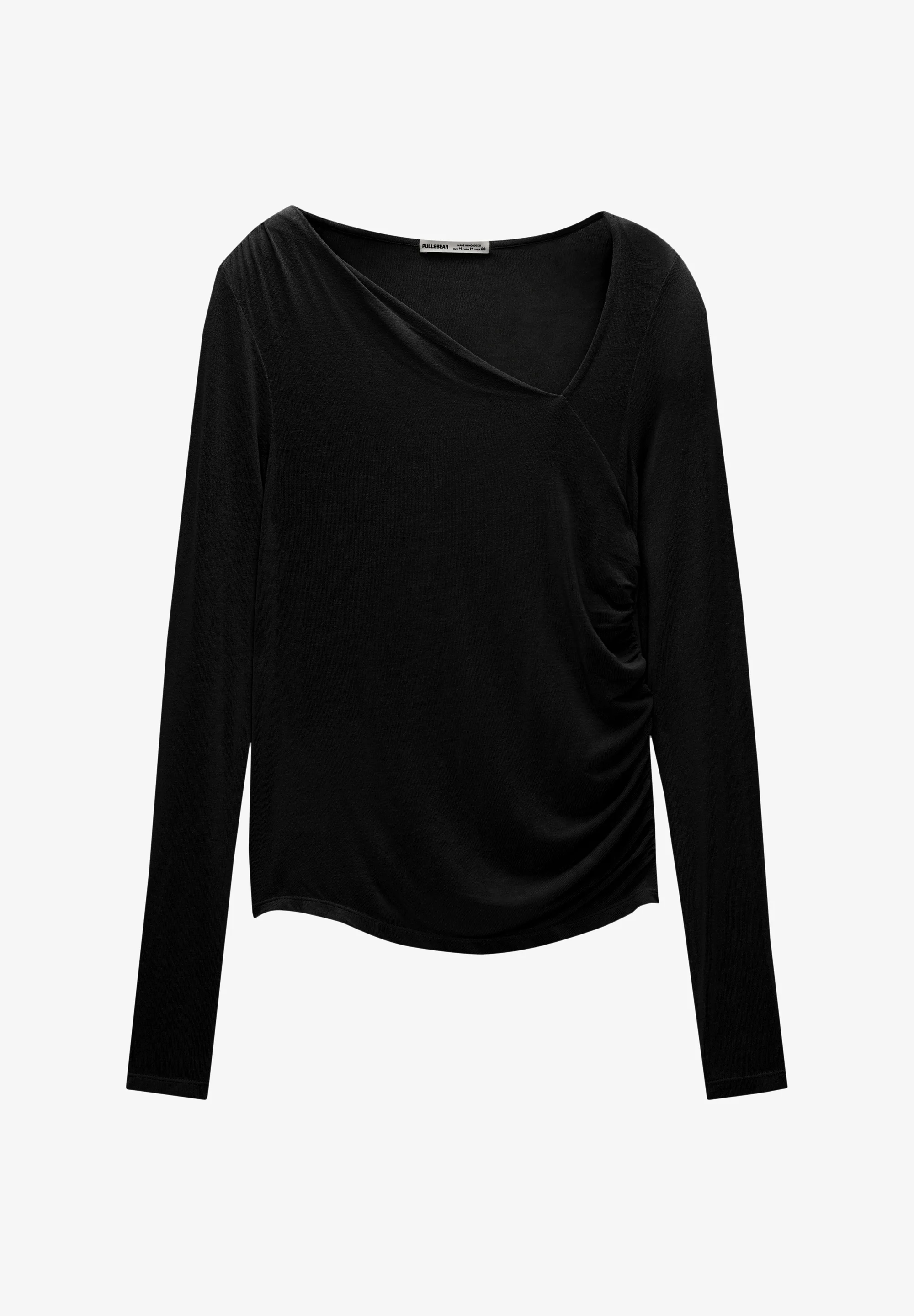 PULL&BEAR ASIMÉTRICO - Camiseta de manga larga