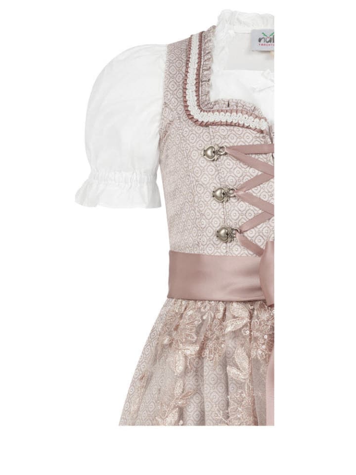 Nübler Kinderdirndl 3-teilig Stella in Taupe günstig kaufen